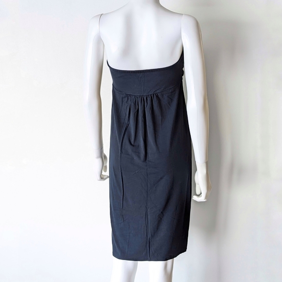 J. Crew Navy Strapless Twist Front Beach Coverup Dress - Picture 2 of 7
